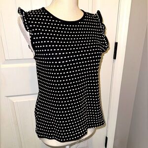 LOFT Polka Dot Sleeveless Blouse
